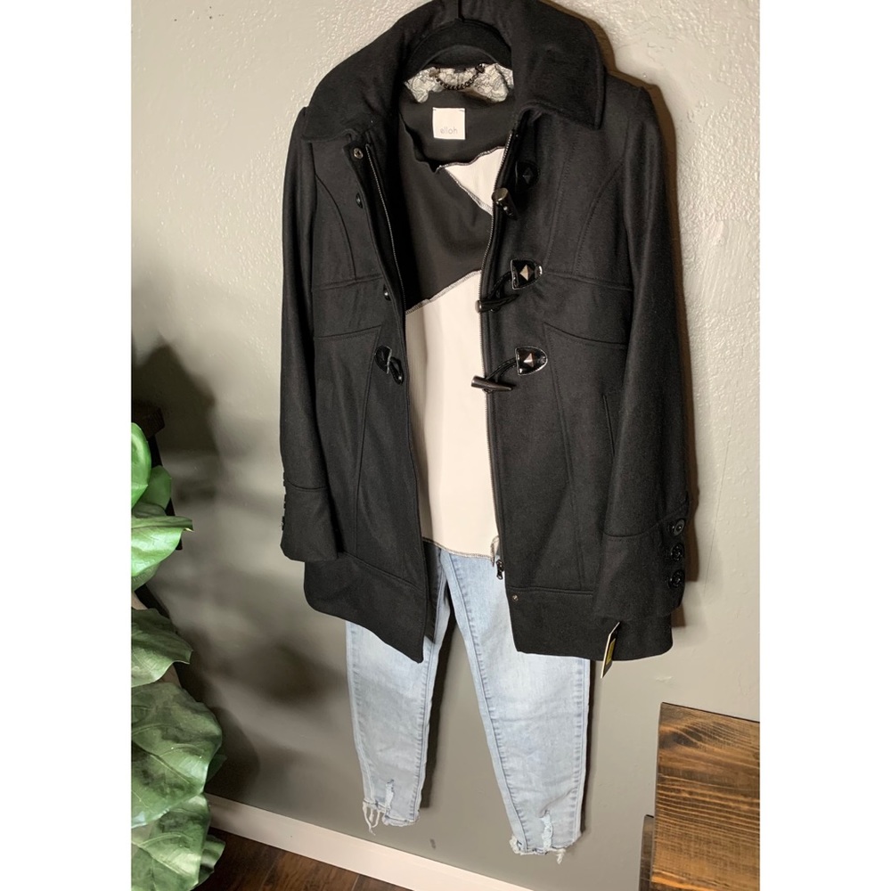 Guess Hooded Wool Toggle Coat - Picture 16 of 16